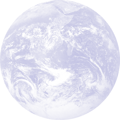 black and white image of the earth